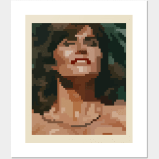 Pixel Art (Smiling woman) Posters and Art